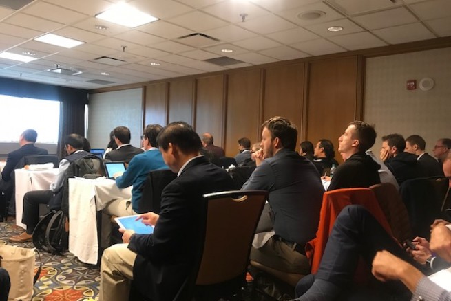 A full house at the Argen-X analyst meeting at ASH 2017