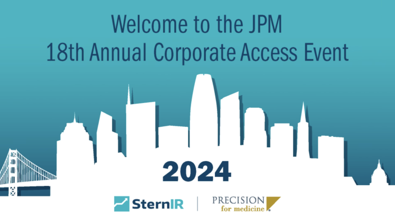 Hightlights from SternIR’s successful corporate access event during the 2024 JP Morgan Healthcare Conference.